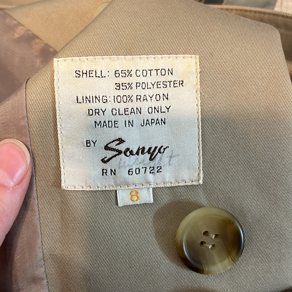 Vintage Sanyo trench coat - Picture 4 of 7